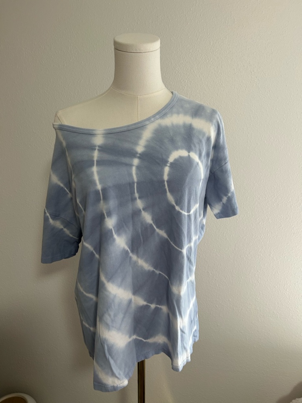 Spiral Tie-Dye Short Sleeve Tee - Blue